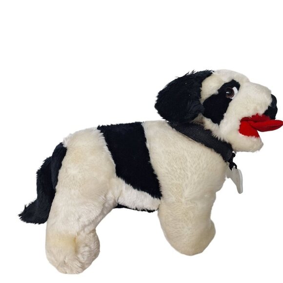 Big Dogs Black White Saint Bernard Plush Puppy 10 Inch - Picture 3 of 9